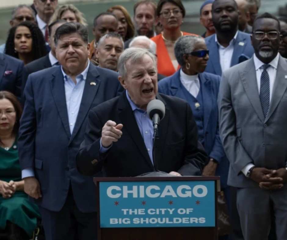 Durbin, Duckworth Blast Trump Chicago Military Plan as ‘Political Game’